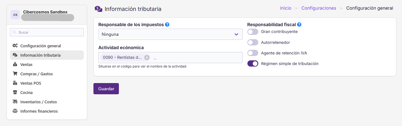 Información Tributaria