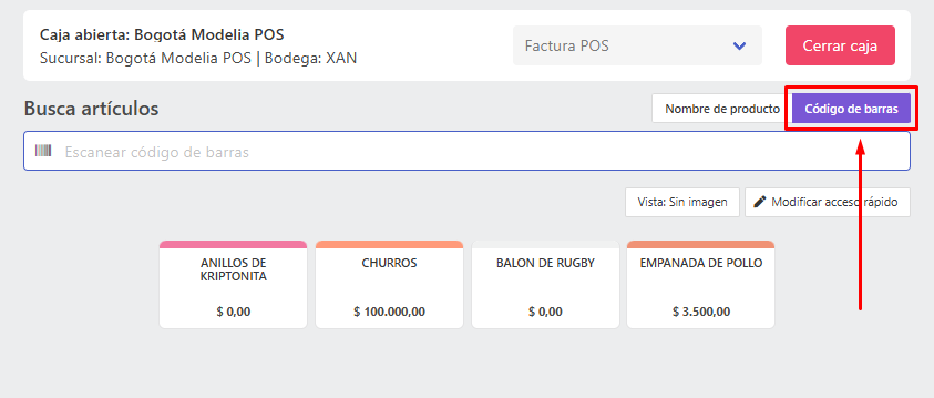 Imagen código de barras