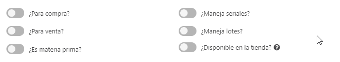 Opciones adicionales