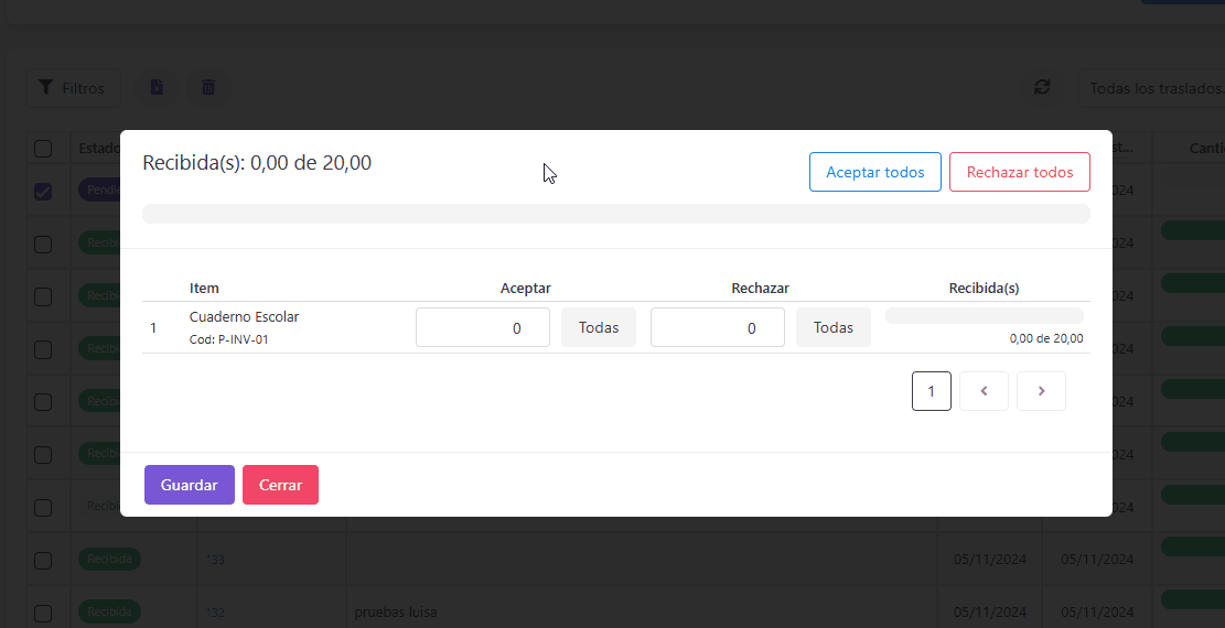 Gif opciones recibir