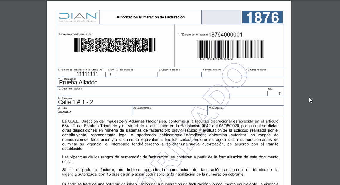 Ejemplo resolución