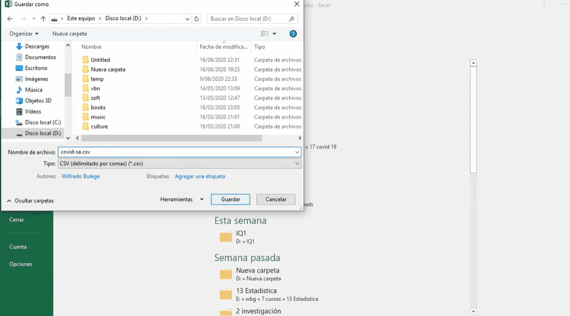 Gif guardar csv