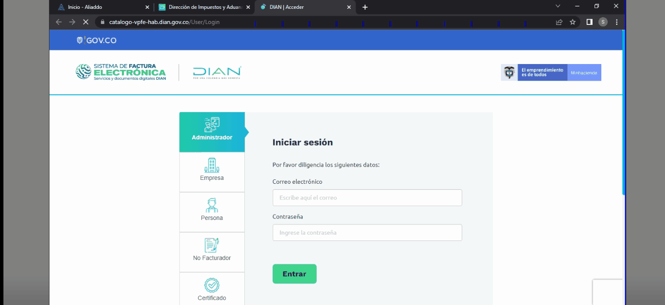 Solicitar token 2
