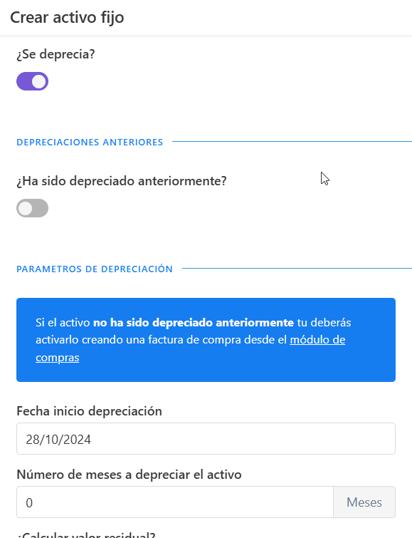 Depreciación acumulada