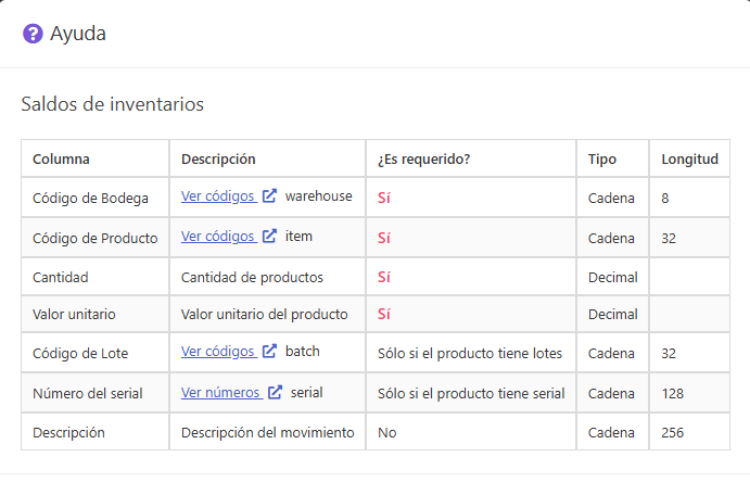 Ayuda importación
