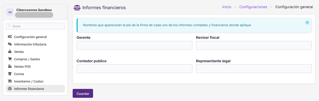 Informes Financieros