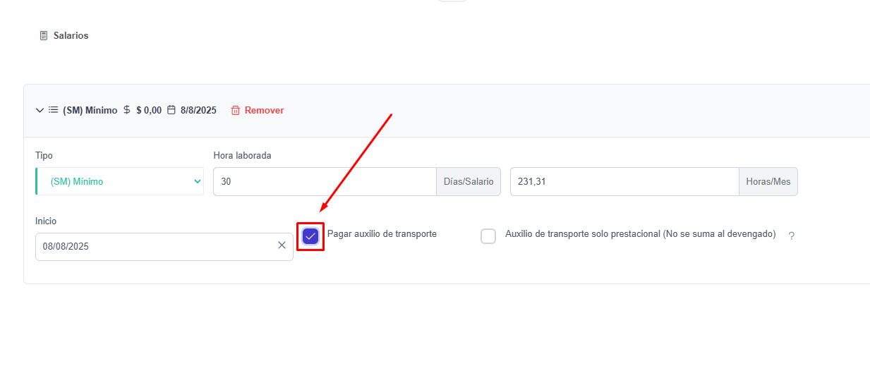 Verificación contrato