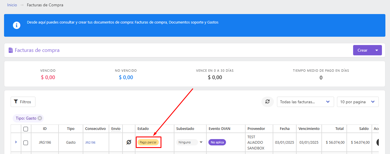 Comprobante de pago