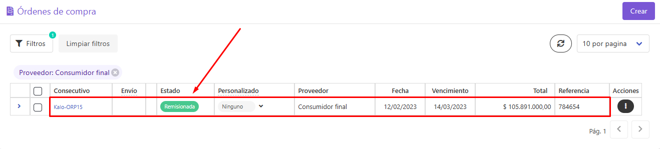 Estado remisionada