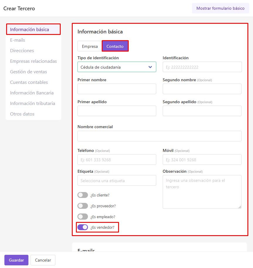 Información básica